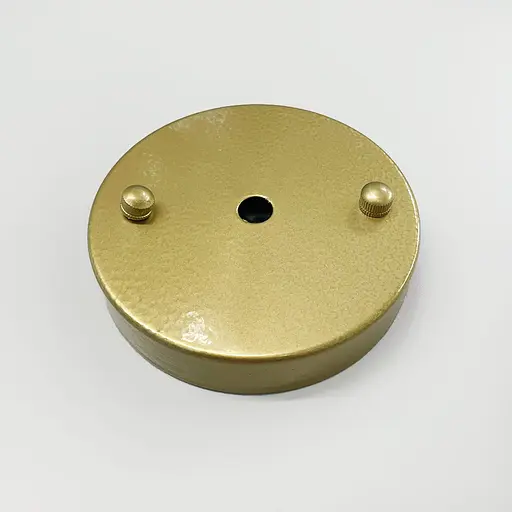 Одинарна кругла стельова основа у золотому кольорі 10х2 см | Line F | Арт. BASE 1 GD - фото 3