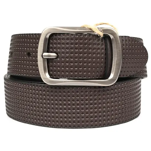 Ремінь шкіряний Sergio Torri широкий з тисненням перфорація 40 мм acs0032070 - фото 3
