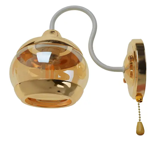 Бра Brille LK-661W/1 E27 WH+FG настенное накладное шаровое - фото 6