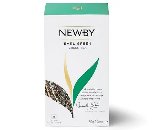 Чай зелений Newby Ерл Грін в пакетиках 25 шт - фото 3