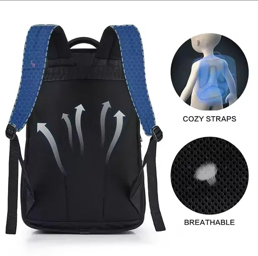 Рюкзак Oiwas Fashion Mens Backpack Oxford OCB4313WG 29L черный - фото 7