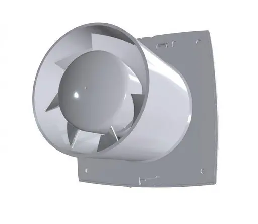 Вентилятор бытовой вытяжной Vents 100 ДЛ с сеткой от насекомых Белый 30412 - фото 4
