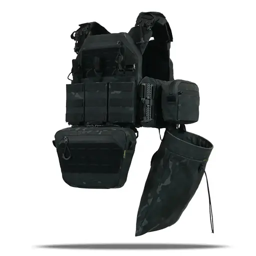 Плитоноска Kiborg GU gen.2 + 6 подсумков Black Multicam (1000-k77002) - фото 5