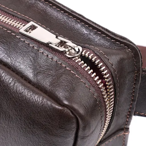 Кожаная мужская сумка GRANDE PELLE 20,5х14,5х6,5 см sum0026532 - фото 8