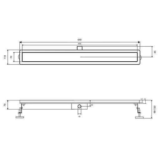 Трап Qtap SUS304 Scorpio FA600 с сухим затвором QTSCOFA600 - фото 2