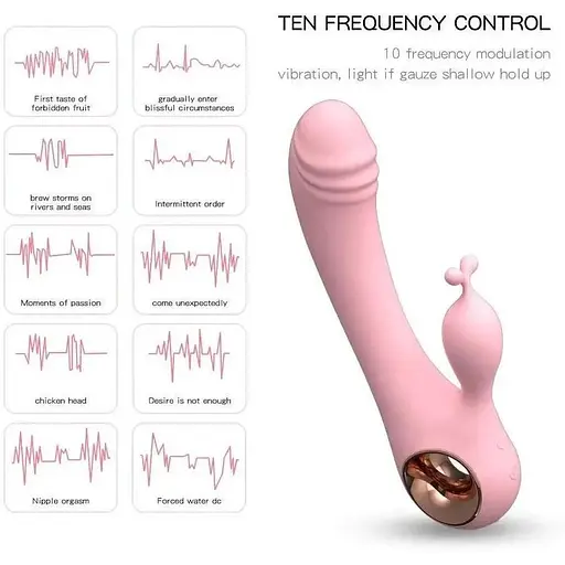 Подвійний масажер з імітацією язичка - фото 2