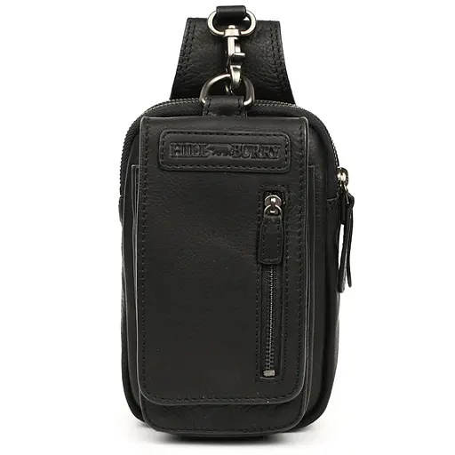 Кожаная сумка чехол Hill&Burry через плечо 23х14х7.5 см sum0028201 - фото 7
