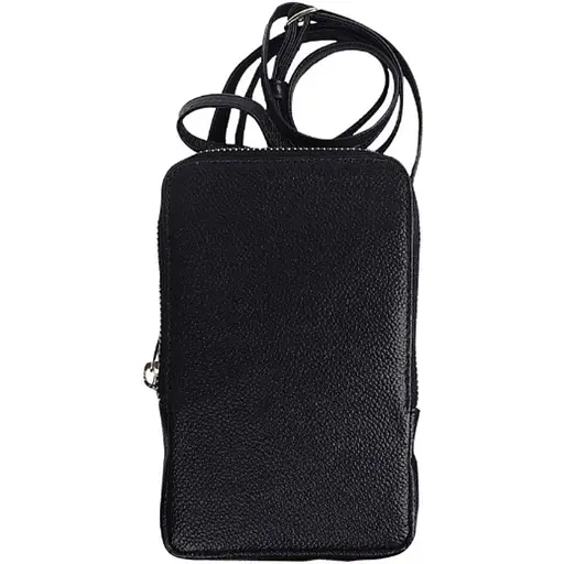 Невелика шкіряна сумка для телефону UP2 Fashion чорна sum0028777 - фото 1