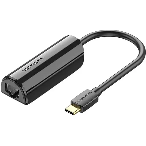 Перехідник Vention USB 3.1 Type-C Ethernet RJ45 1000Mb Gigabit чорний
