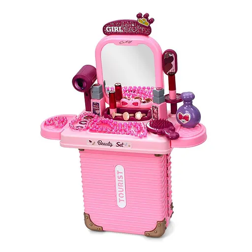 Трюмо 3в1 з аксесуарами іграшковий косметичний столик для маленьких модниць - фото 2