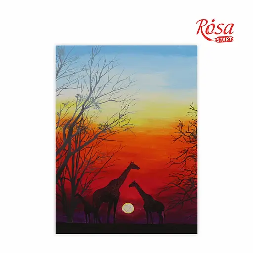 Полотно на картоне с контуром Rosa Start Пейзаж №24 30×40 хлопок акрил - фото 2
