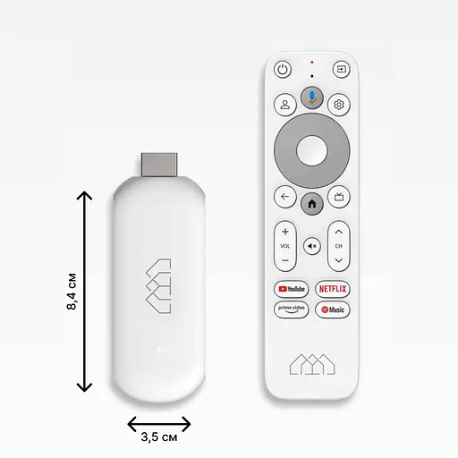 HOMATICS 4K TV Stick 2/32Gb Amlogic S905Y4 Google TV 12 4K HDR з голосовим пошуком, ліцензований Netflix, Смарт ТВ стік - фото 7