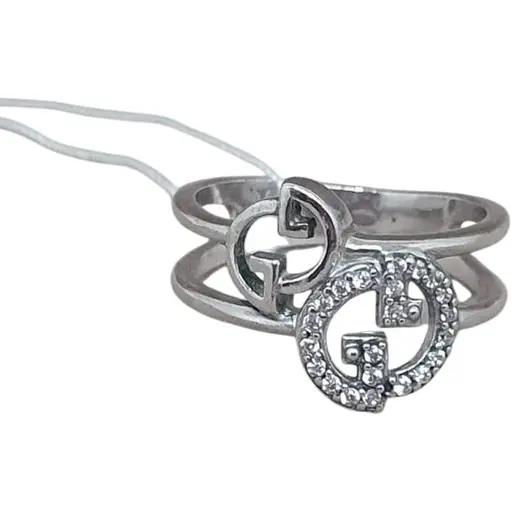 Срібне кільце Агні Гледія з фіанітами. 1616/1Р-CZ 16,5