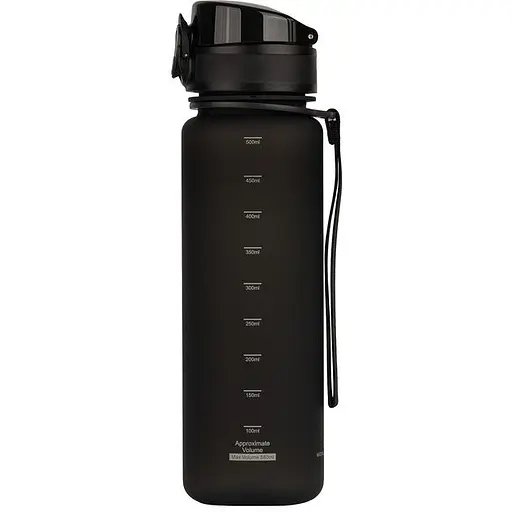 Бутылка UZspace Colorful Frosted 3026 500 мл Black - фото 2