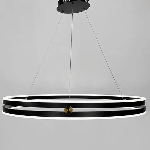 Люстра с подвесным черным кольцевым корпусом Ø 80 см | Ст. MJ264-800 | Line F - фото 3