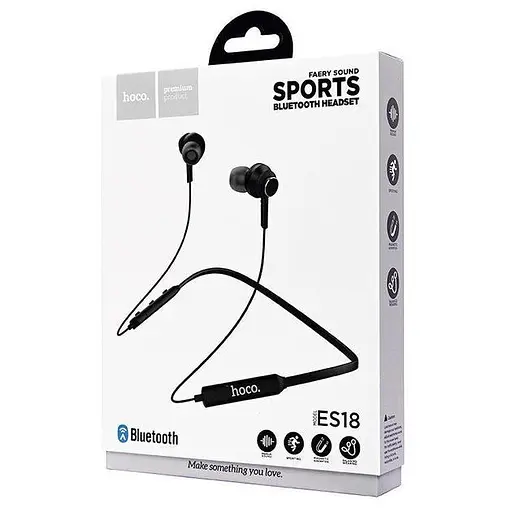 Навушники Bluetooth Hoco ES18 Faery sound, 4h black - фото 4