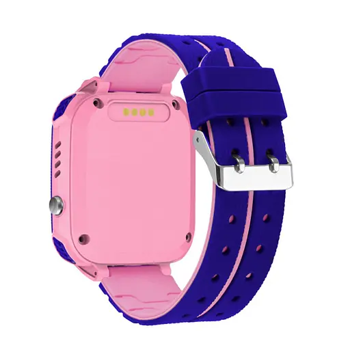 Подарунковий дитячий розумний смарт-годинник Smart Baby Watch Q12 (S-5) з SIM-картою кнопкою SOS камерою і GPS Рожевий - фото 2