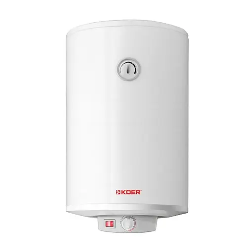 Водонагрівач Koer KWH.E02-100VD 100 л, 1.6 кВт, сухий ТЕН, вертикальний, циліндричний, білий (EK0112) - фото 1