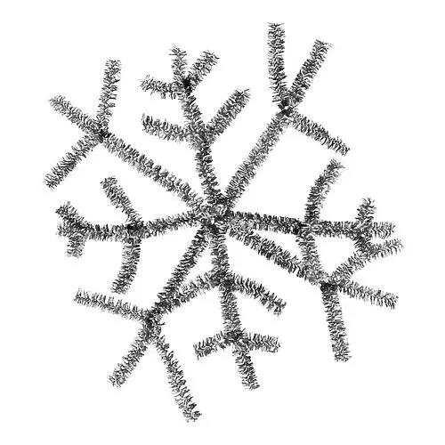 Снежинка шеннил 13 см - фото 1