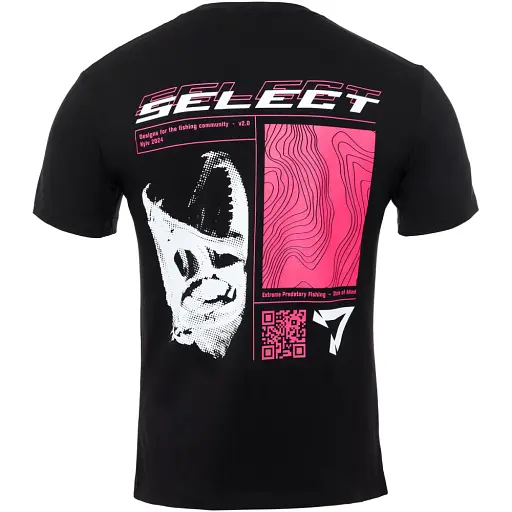 Футболка Select T-Shirt Lines Fish XXL Black - фото 3