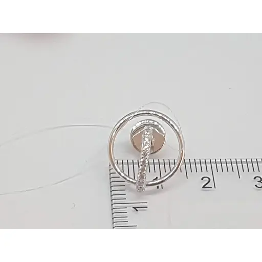 Срібні пуссети Dear з фіанітами. 3364.1 - фото 5