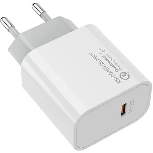 Зарядний пристрій ColorWay Type-C PD 30W White (CW-CHS038PD-WT)