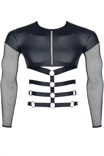 Топ с длинными рукавами Regnes Fetish Planet Wetlook L (черный) - фото 5