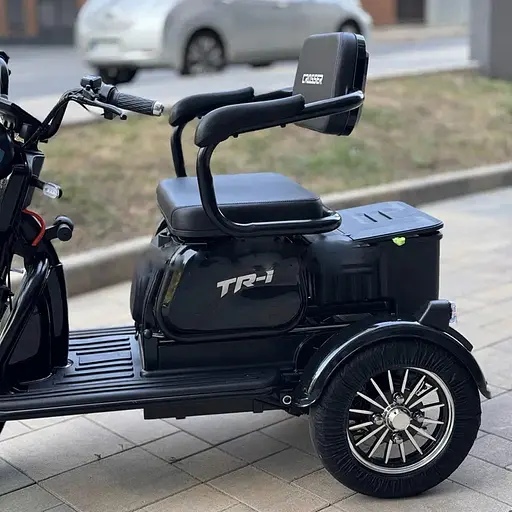 Електроскутер Триколісний Crosser TR1 (600W, 72V, 20Ah) Чорний - фото 6