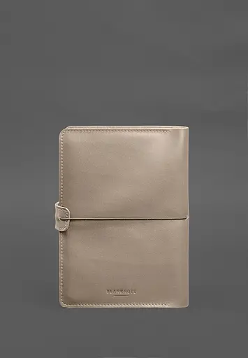 Шкіряний блокнот А5 (софт-бук) 9.4 світло-бежевий - фото 9