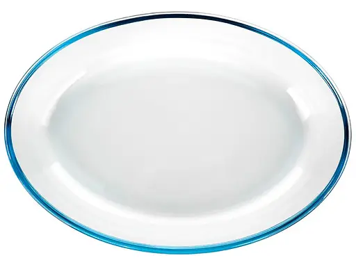 Противень овальный форма из жаропрочного стекла для запекания 25.8х17.8х6, S&T Прозрачный 87076 - фото 3
