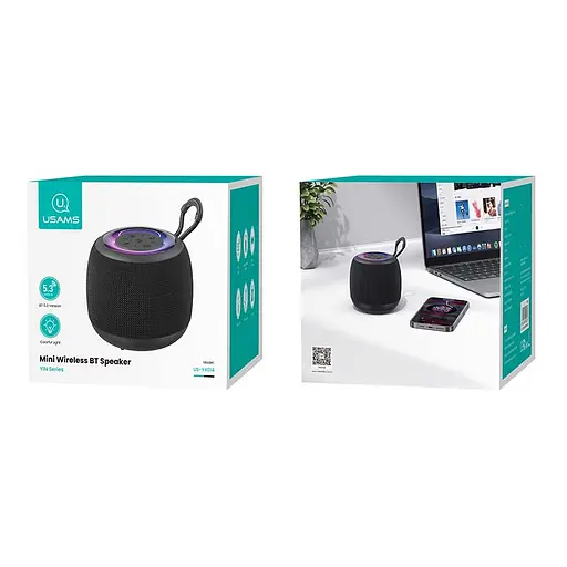 Акустика Usams Mini Wireless BT Speaker US-YX014 1200mAh BT5.3, TWS - фото 2