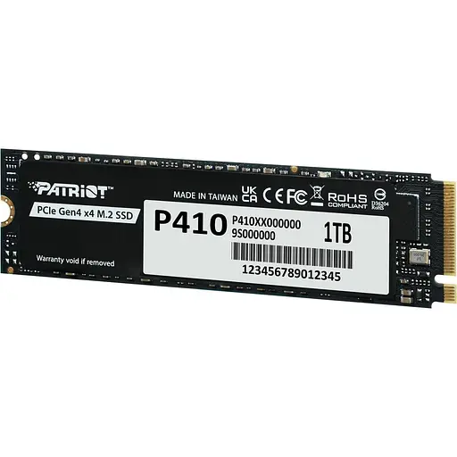 Накопитель SSD Patriot m.2 NVMe 1Tb P410 PCIe 4.0x4 (P410P1TBM28H) - фото 2