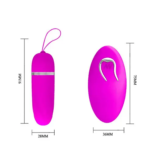 Виброяйцо Pretty Love Debby Remote 7.5 см розовый - фото 5