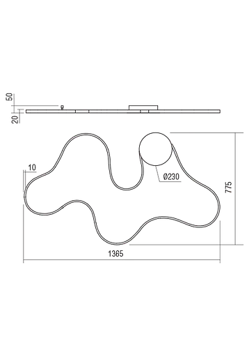 Бра Redo ESTORIL AP LED 42W 3000K SAND WHITE (4.1.2) 01-1788 - фото 2