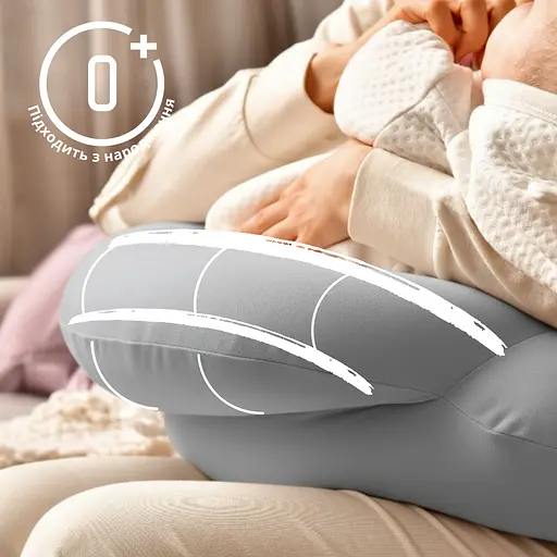 Подушка для кормления Sei Design диванчик серо-бежевый 60х70х16 см (8000036177_серый-беж) - фото 11