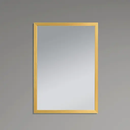 Дзеркало настінне Zerix Fonte MRZ09-700x850-Reverse Gold прямокутне в золотій рамі ZX5639, Золотий - фото 3