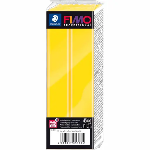 Пластика для бижутерии Professional Желтая 454г Fimo [CD]
