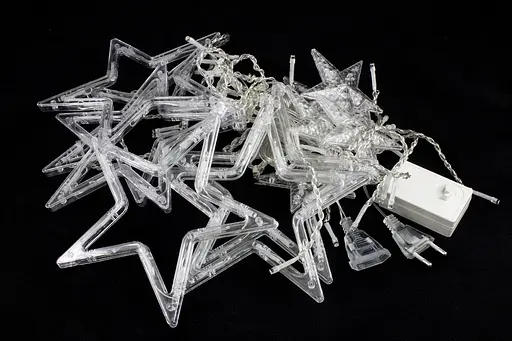 Світлодіодна гірлянда на штору бахрому мульти 3 м 138 LED від мережі Зірки ( m.02.5Т.138+S) - фото 2