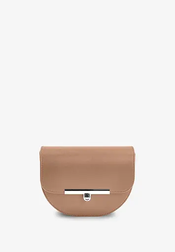 Женская кожаная сумка поясная-кроссбоди Bridget карамель - фото 4