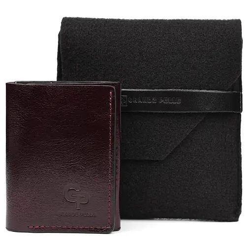 Небольшой женский кожаный кошелек Grande Pelle 8х10х2 см acs0032197 - фото 4