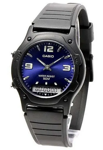 Стильні чоловічі наручні годинники Casio оригінал Японія Collection AW-49HE-2AVEG з полімерним ремінцем - фото 4