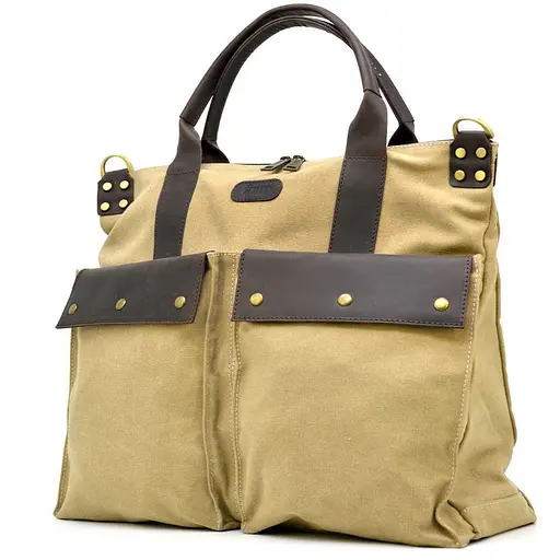 Чоловіча шкіряна сумка TARWA 38х44х12 см sum0026077 - фото 1