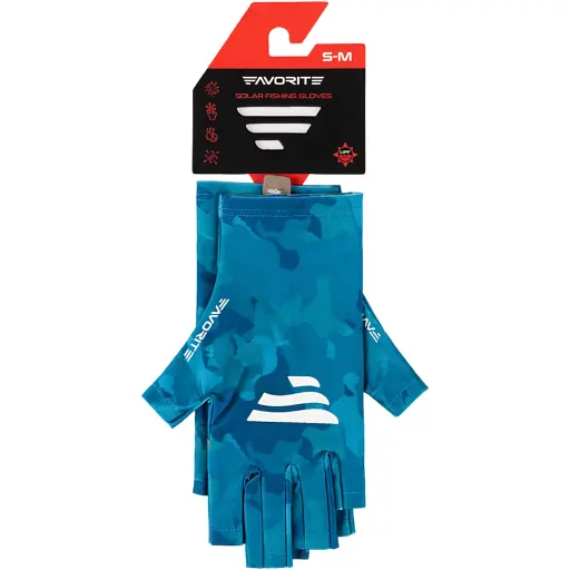 Рукавички Favorite Solar Fishing Gloves 5 Cut L/XL к:blue - фото 5