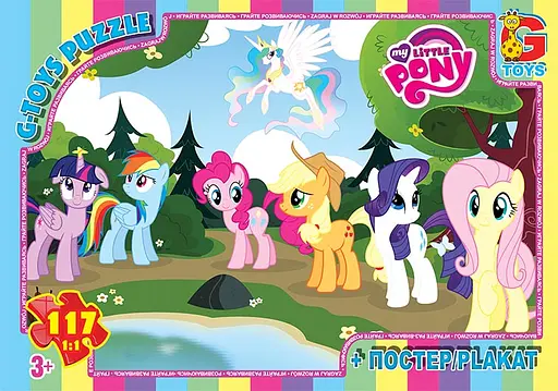 Пазлы G-Toys My Little Pony, 117 элементов, MLP031