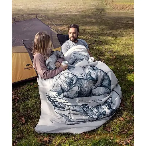 Спальный мешок двухместный Naturehike NH21MSD06, темно-синий - фото 3