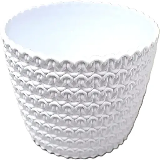 Вазон Lamela 30 см білий (000026803) - фото 1