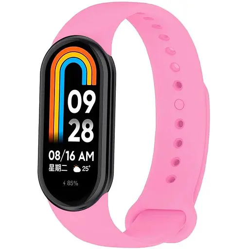 Ремінець для фітнес-браслета Lemfo для Xiaomi Mi Band 8 і 9 рожевий