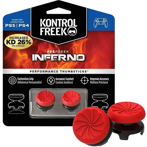 Накладки на стики KontrolFreek Inferno 2-pack (PS4/PS5) (B01BCO8GLW) [47474] - фото 5