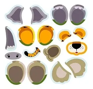 Наліпки-конструктори. Тварини джунглів - фото 7