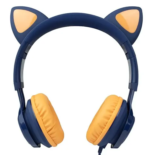Наушники Hoco W36 Cat Ear Темносиний - фото 2